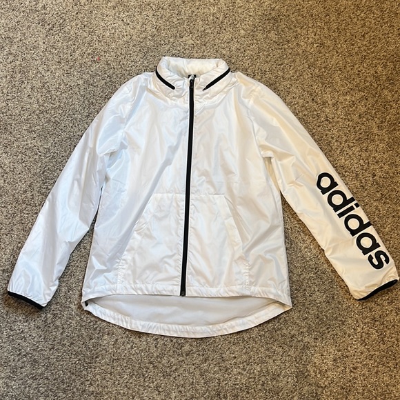 Adidas white windbreaker - Picture 3 of 5